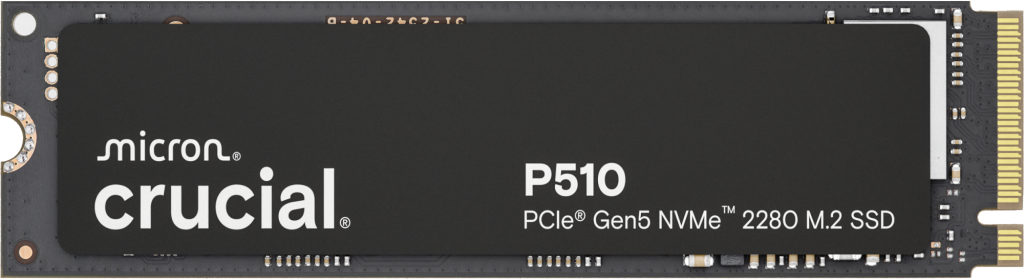 Crucial P510 1TB PCIe Gen5 NVMe M.2 SSD